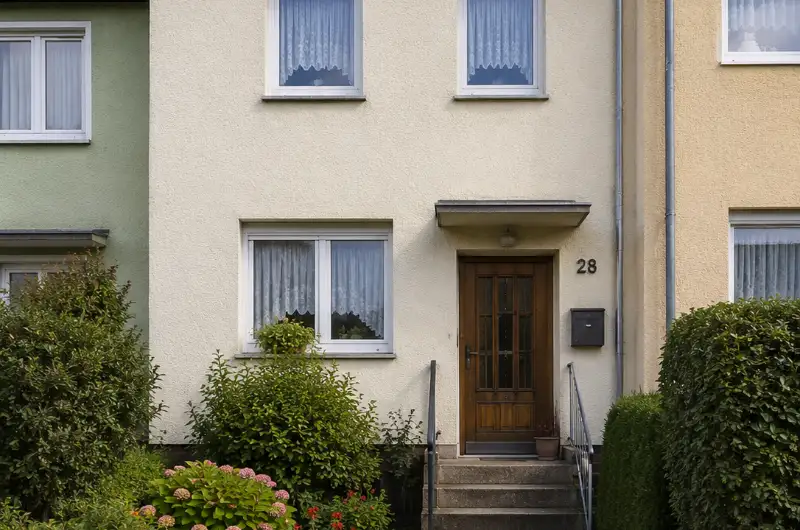 Zwangsversteigerung Einfamiliendoppelhaushälfte mit Garage sowie einer rückwärtigen Grundstücksteilfläche als Gartenland bzw. Grünland in Genhülsen 89, 41179 Mönchengladbach, Rheindahlen – ZVG Portal